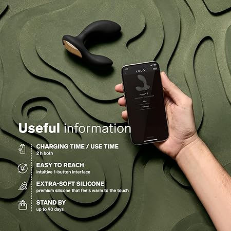 LELO HUGO 2 — Application Bluetooth, contrôle à distance